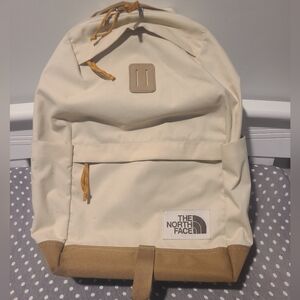 North Face Daypack Backpack Beige/White/ Brown New w/o tags, laptop separator
